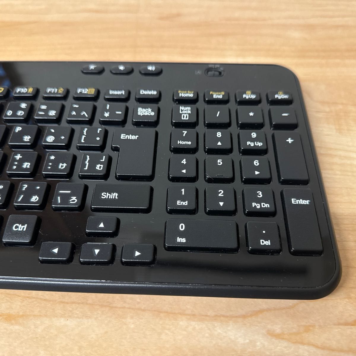 美品【数回使用】Wireless Keyboard K360 （ブラック） ワイヤレスキーボード Logicool 正常品