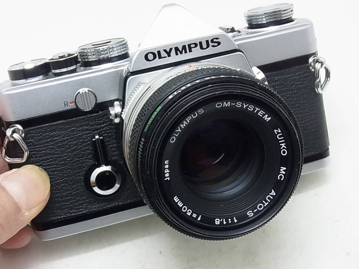 ☆ OLYMPUS OM-1初期型+MCズイコーオート 50mmF1.8 (ボディは点検整備清掃済み！プリズム交換対策済み！レンズは、清掃整備済み）☆の画像1