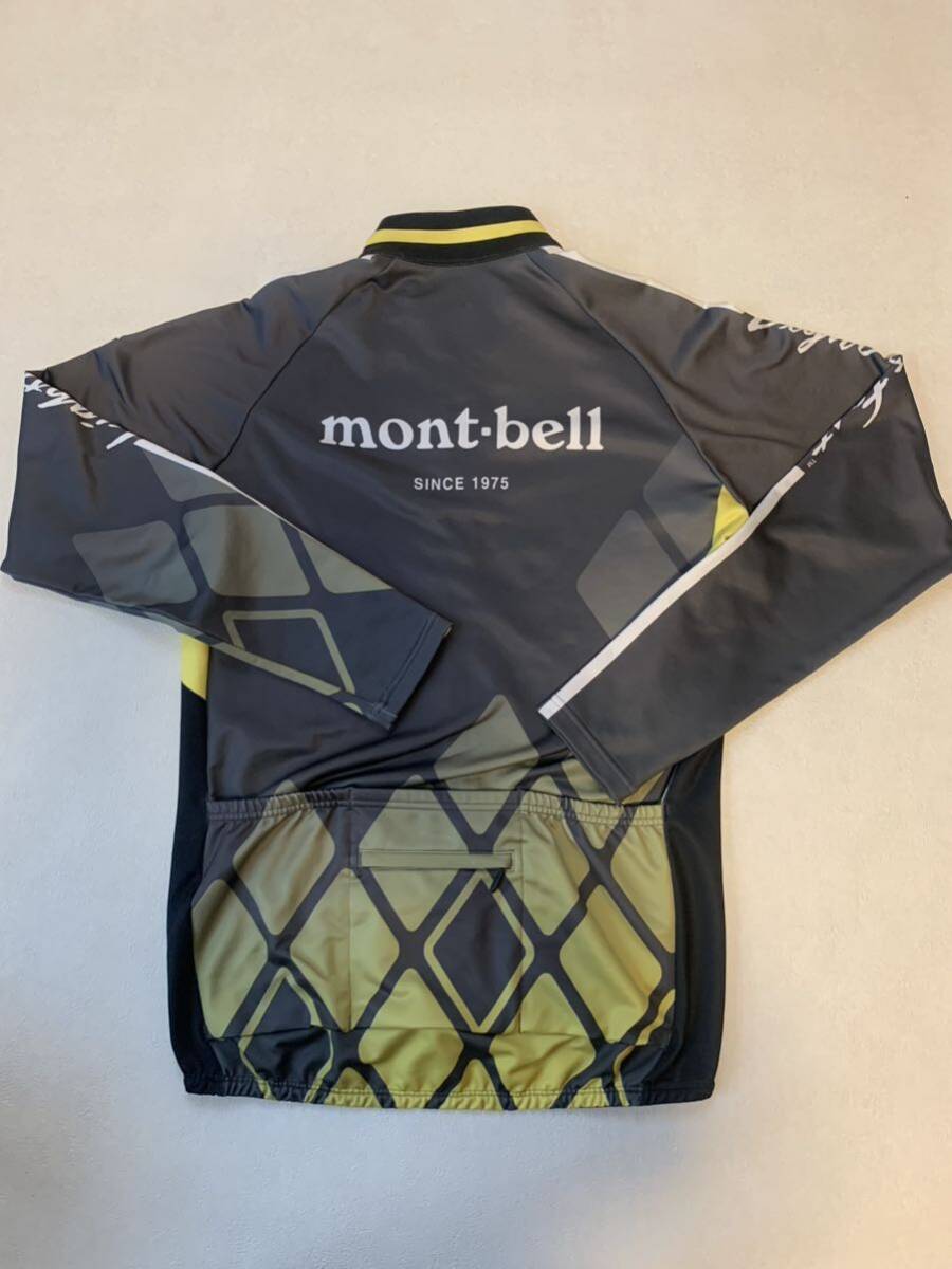 ☆USED mont-bell モンベル 裏起毛 長袖 サイクルジャージ メンズLサイズ_画像2