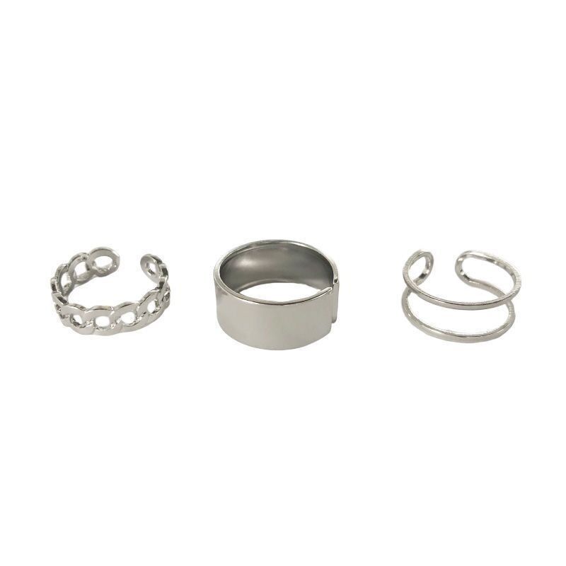 シンプル　リング　シルバー　指輪　フリーサイズ　アクセサリー　韓国