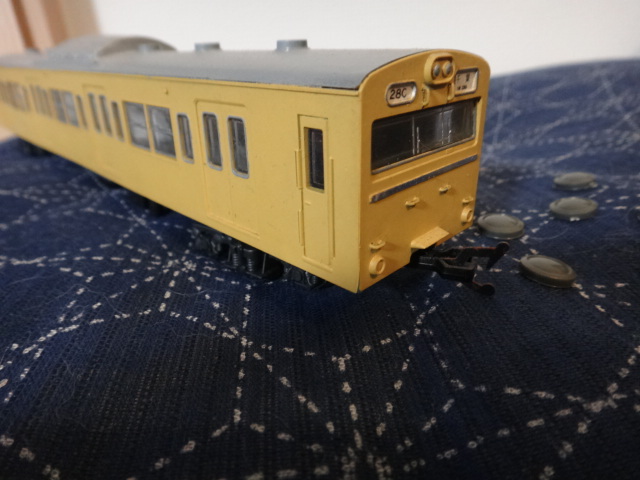 １０３系　カナリア色　クハ１０３　HOゲージ　鉄道模型_画像8