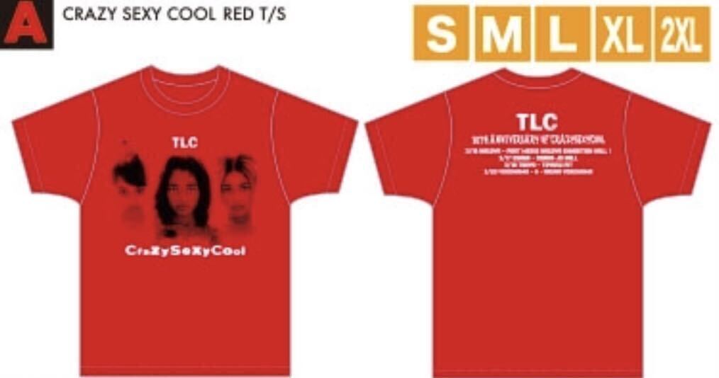 TLC グッズ Tシャツ 2XL 30TH ANNIVERSARY OF CRAZY SEXY COOL 来日 JANET JACKSON TOGETHER AGAIN Japan tour 2024豊洲 大阪 横浜 新品 の画像1