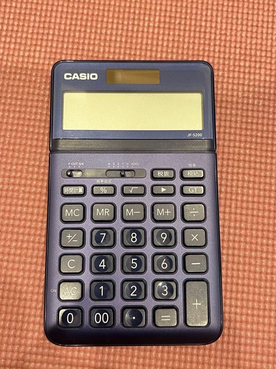 CASIO カシオ　電卓　ネイビー　JF-S200 12桁電卓