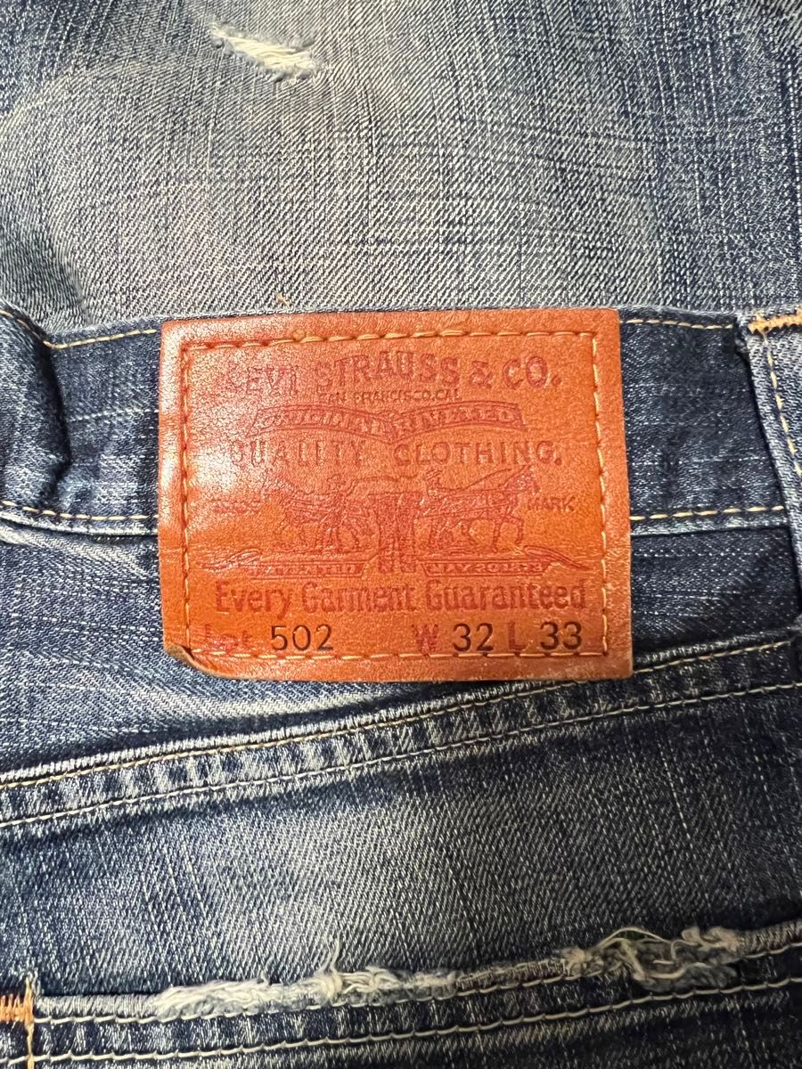 古着　リーバイス　Levi’s  デニムパンツ　ジーンズ　リーバイス502    Levi’s 502 ダメージジーンズ