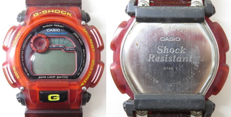 16004 ロ603-116　G-SHOCK　腕時計 3本 まとめ　Gショック　1647　DW-9000　ガンダム　5363　GAC-110　赤 紫　CASIO　中古品　60_画像4