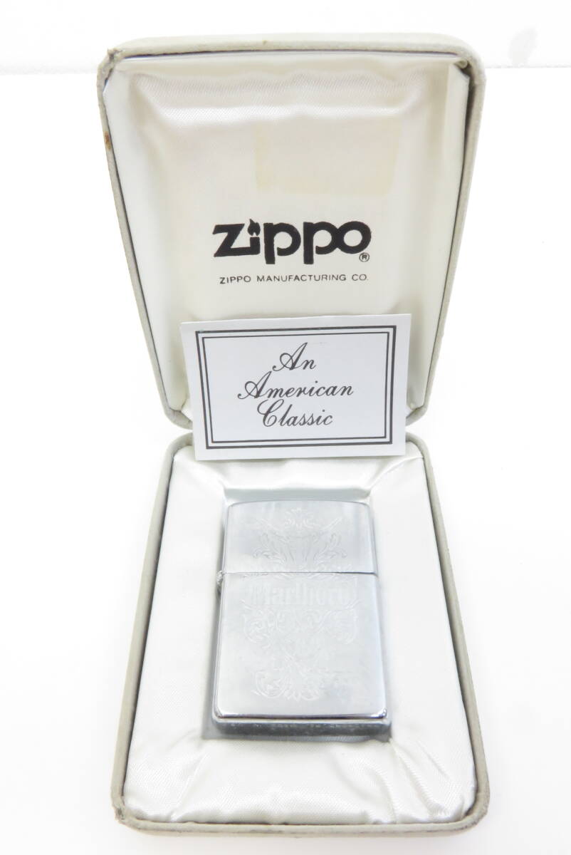 16057 小603-199　ジッポー　マルボロ　Zippo　Marlboro　シルバー色 銀色　オイルライター　喫煙具　中古品　佐川60_画像1