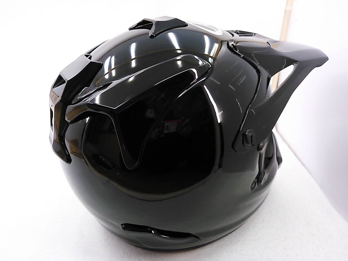 【送料無料】良品 2021年製 Arai アライ V-CROSS4 Vクロス4 ブラック Mサイズ 元箱付き オフロードヘルメット_画像6