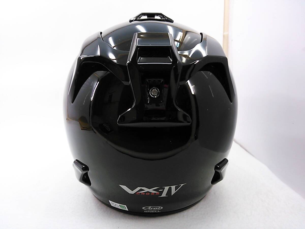 【送料無料】良品 2021年製 Arai アライ V-CROSS4 Vクロス4 ブラック Mサイズ 元箱付き オフロードヘルメット_画像4