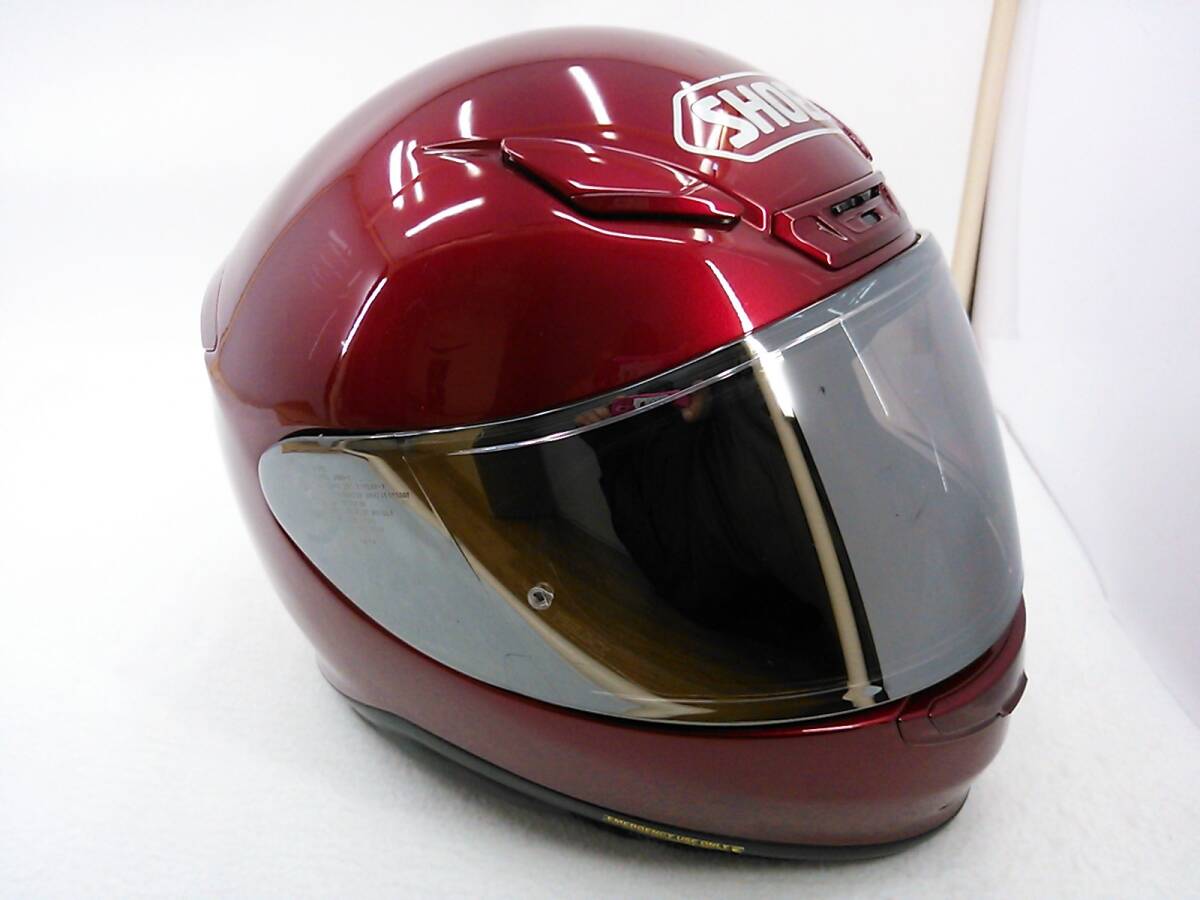 【送料無料】SHOEI ショウエイ Z-7 ワインレッド Lサイズ ミラーシールド付き フルフェイスヘルメットの画像7