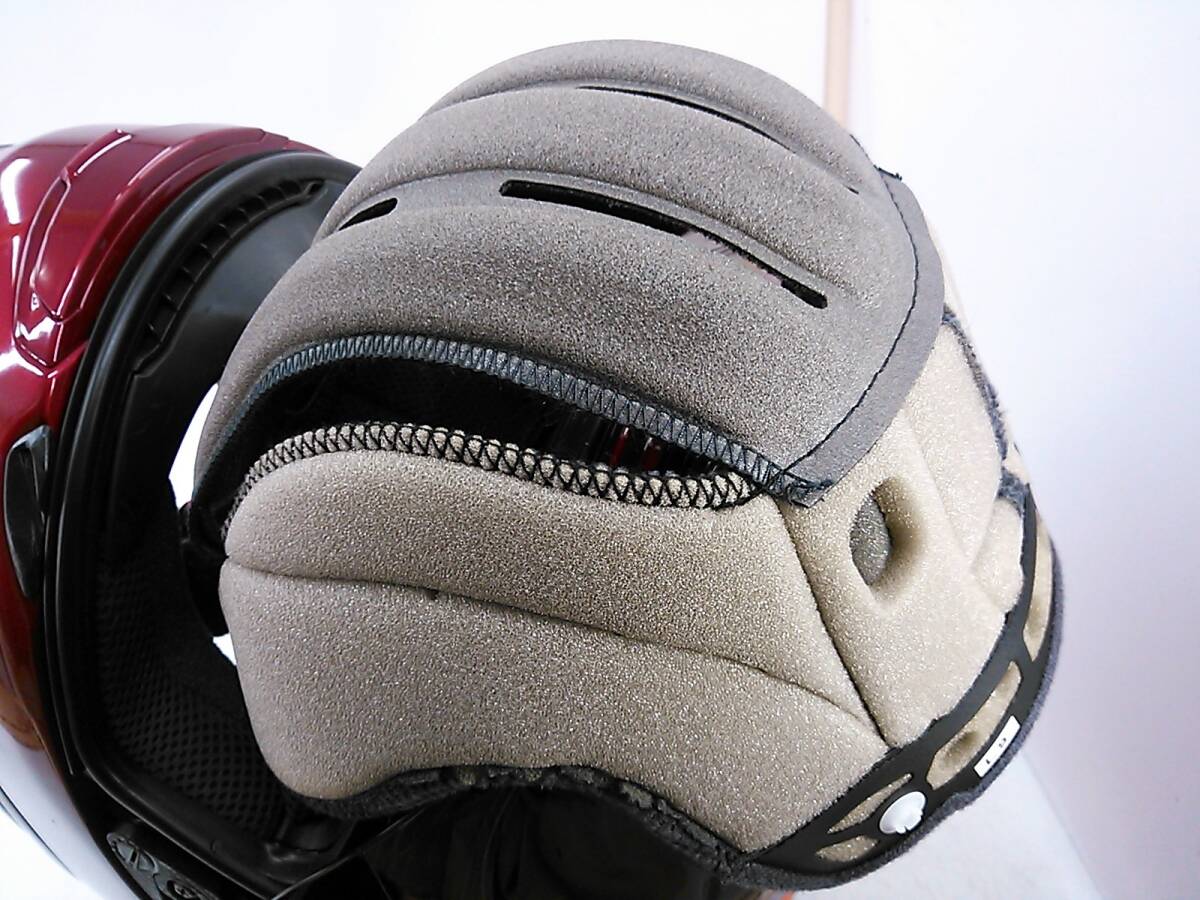 【送料無料】SHOEI ショウエイ Z-7 ワインレッド Lサイズ ミラーシールド付き フルフェイスヘルメットの画像9