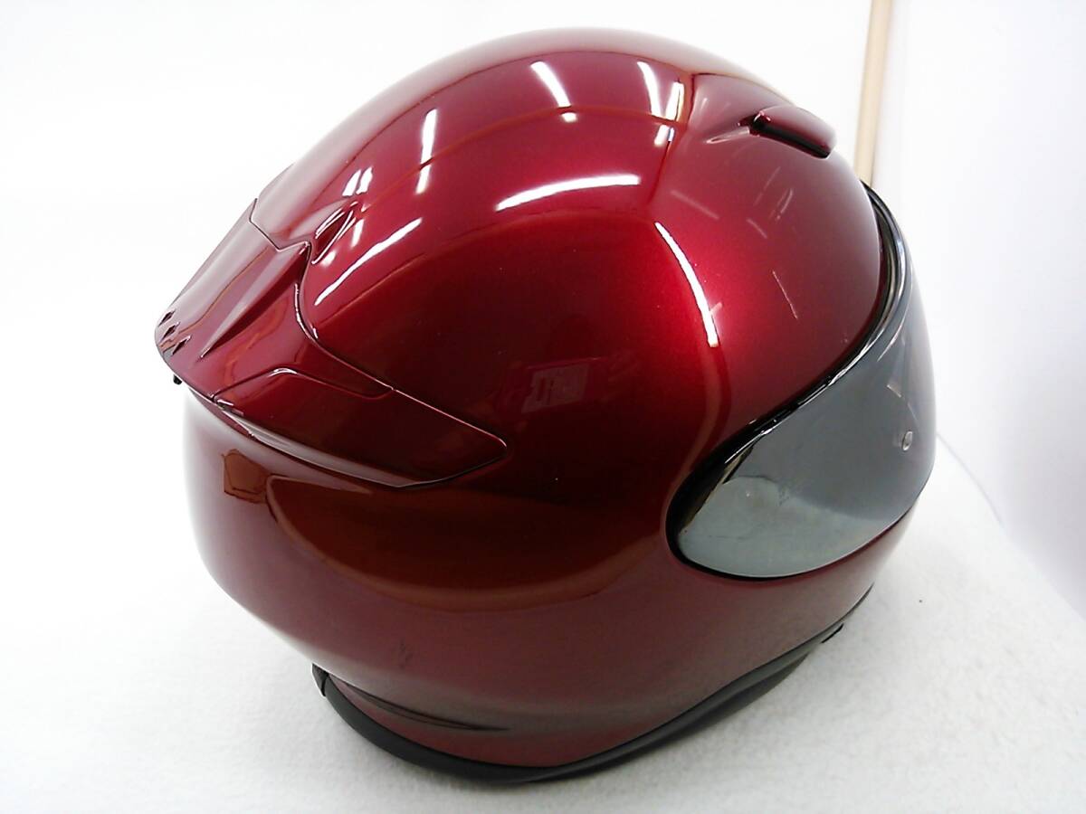 【送料無料】SHOEI ショウエイ Z-7 ワインレッド Lサイズ ミラーシールド付き フルフェイスヘルメットの画像6