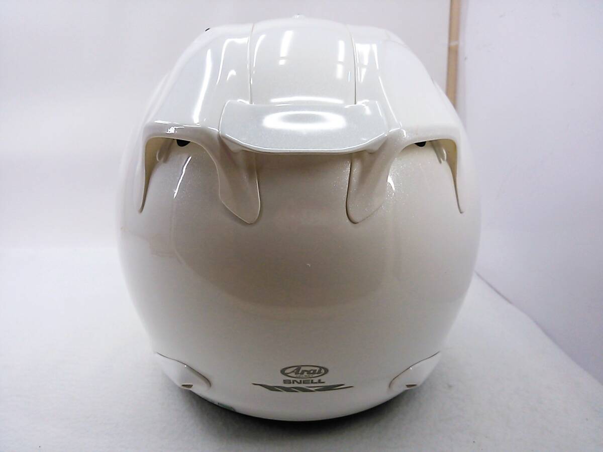 【送料無料】Arai アライ MZ GLASS WHITE グラスホワイト XLサイズ ジェットヘルメットの画像3