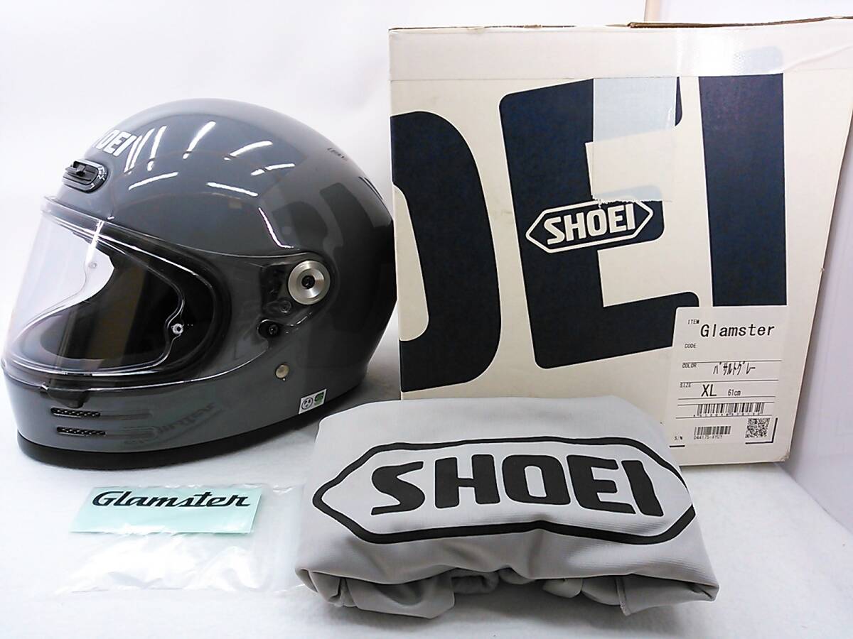 程度上 SHOEI ショウエイ Glamster グラムスター バサルトグレー 程度上 SHOEI ショウエイ Glamster グラムスター バサルトグレー