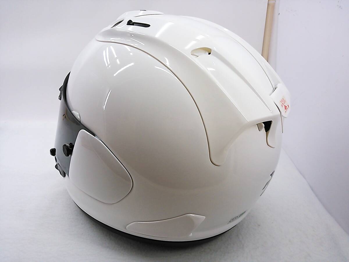 【送料無料】使用極わずか 美品 Arai アライ RX-7X ホワイト Lサイズ スモークシールド＆元箱付き フルフェイスヘルメット