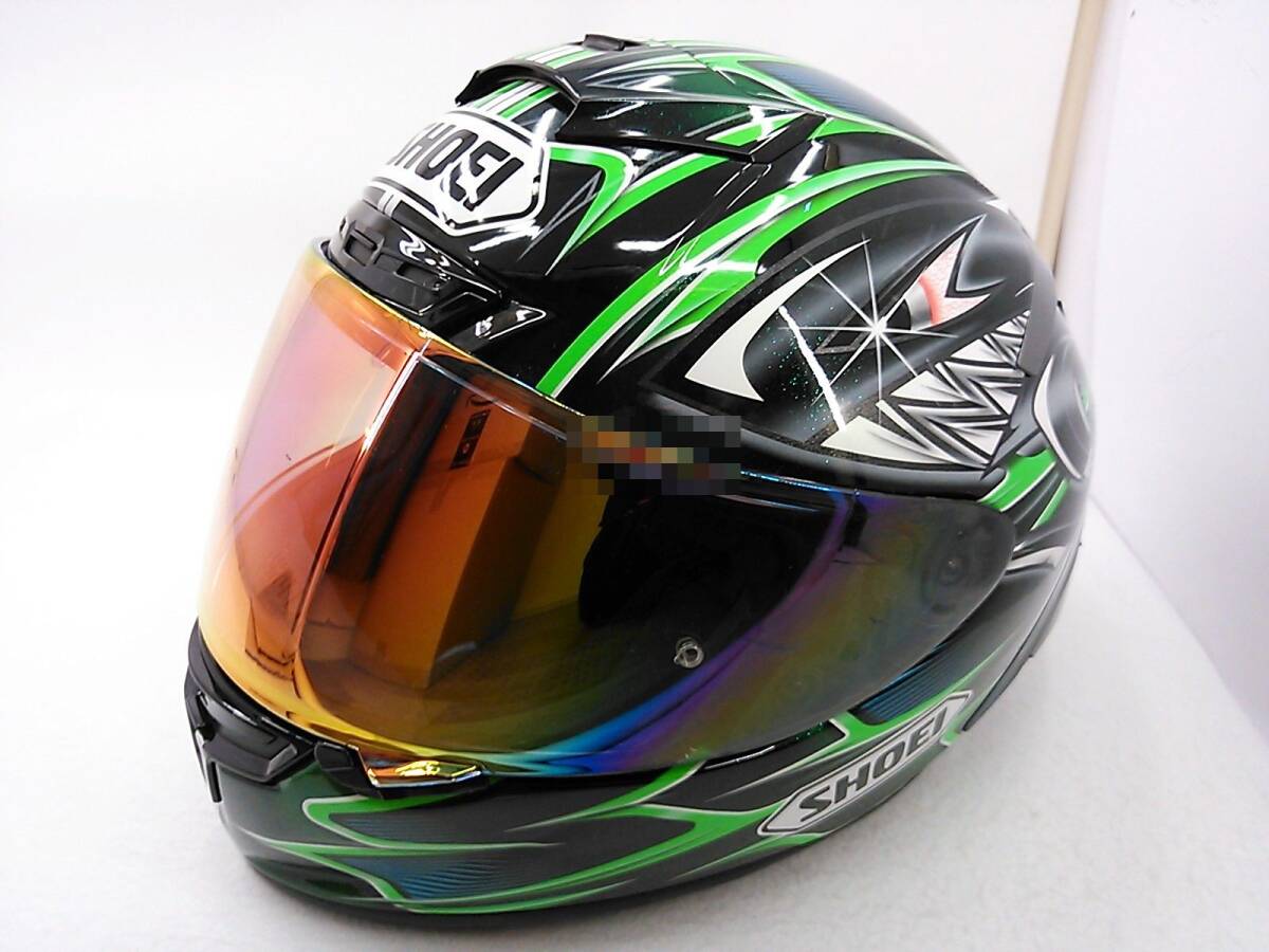 【送料無料】SHOEI ショウエイ X-Fourteen X-14 YANAGAWA5 ヤナガワ5 Lサイズ ミラーシールド付き 柳川 フルフェイスヘルメット_画像1