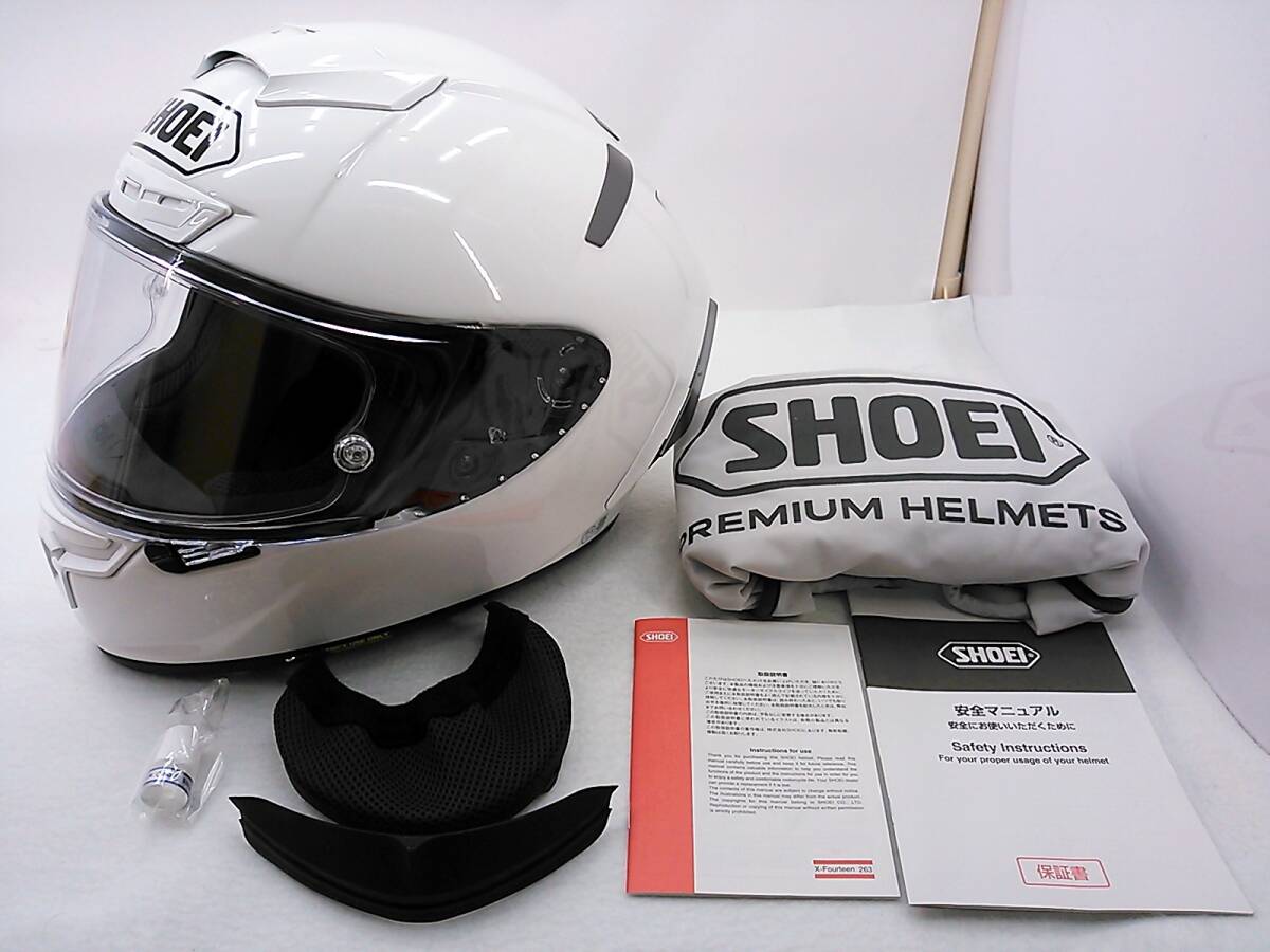 良品 2022年製 SHOEI ショウエイ X-Fourteen X-14 ホワイト M 良品 2022年製 SHOEI ショウエイ X-Fourteen X-14 ホワイト M