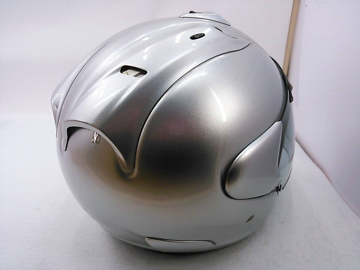 【送料無料】Arai アライ SZ-RamⅢ SZ-Ram3 ALUMINA SILVER アルミナシルバー Lサイズ スモークシールド付き ジェットヘルメット_画像5