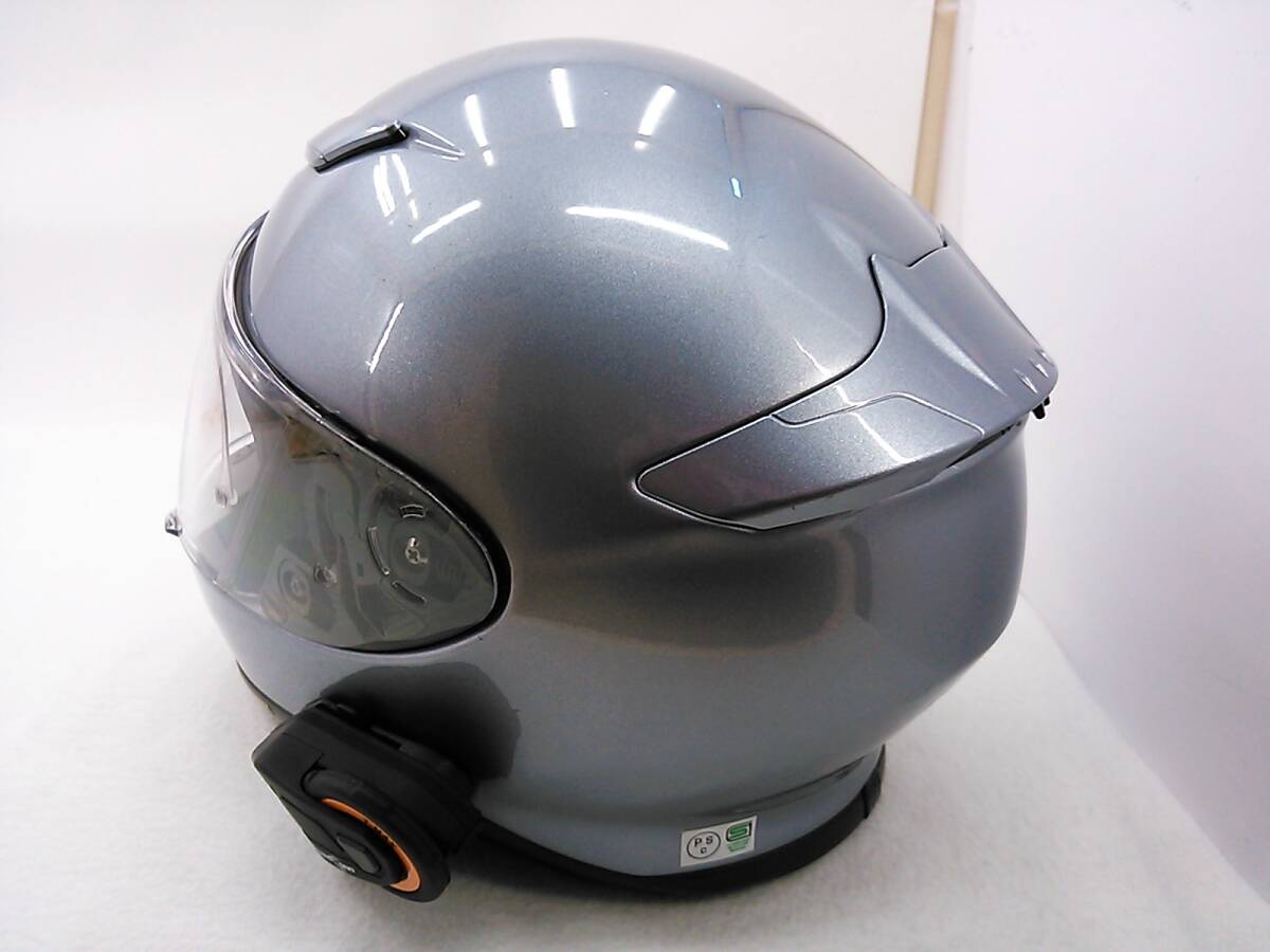 【送料無料】SHOEI ショウエイ Z-7 パールグレーメタリック Sサイズ インカムのおまけ付き フルフェイスヘルメット_画像2