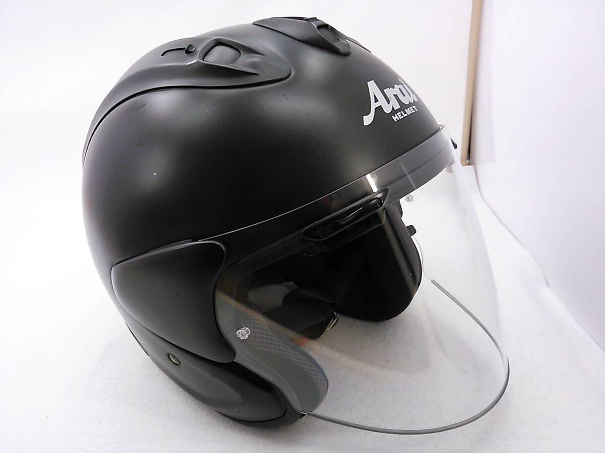 【送料無料】Arai アライ VZ-RAM FLAT BLACK フラットブラック XLサイズ ジェットヘルメット_画像6