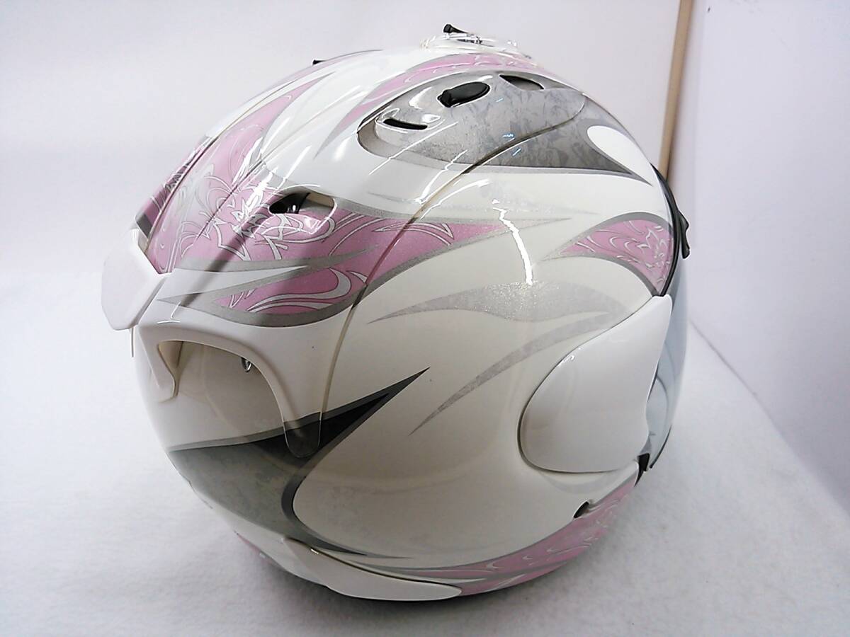 【送料無料】使用極わずか 美品 Arai アライ SZ-Ram4 KAREN カレン Sサイズ ジェットヘルメットの画像6