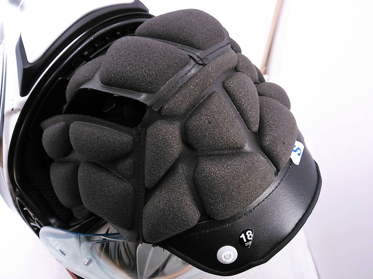 【送料無料】使用極わずか 美品 2022年製 OGK KABUTO オージーケー SHUMA シューマ FLAME フレイム Sサイズ フルフェイスヘルメット_画像9