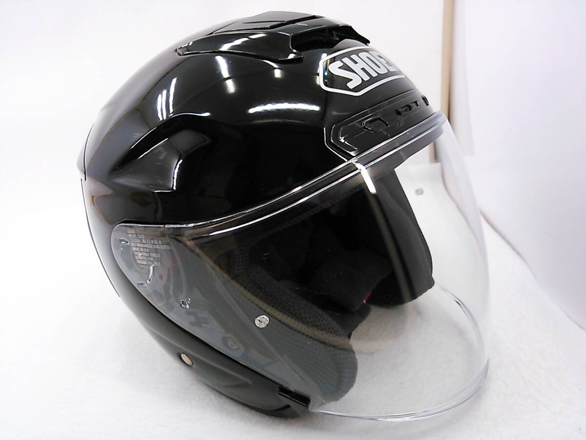 【送料無料】良品 SHOEI ショウエイ J-FORCE4 Jフォース4 BLACK ブラック XLサイズ ジェットヘルメット_画像6