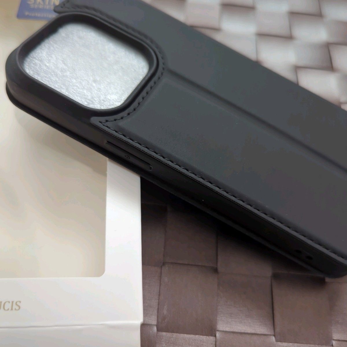 新品値下 iPhone 14 シリーズ対応 DUX DUCIS社製 PUレザー手帳ケース ワイヤレス充電対応 耐衝撃