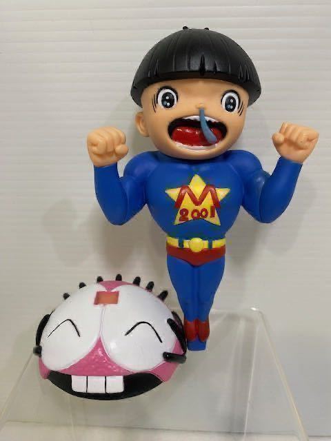 青色★イベント限定★未開封品★袋・タグ付★まことちゃん★ソフビ人形 １６．３ｃｍ 2001 マッチョメスペシャル 版権有 ウメズプロ 現状_お渡しするのは未開封の物です