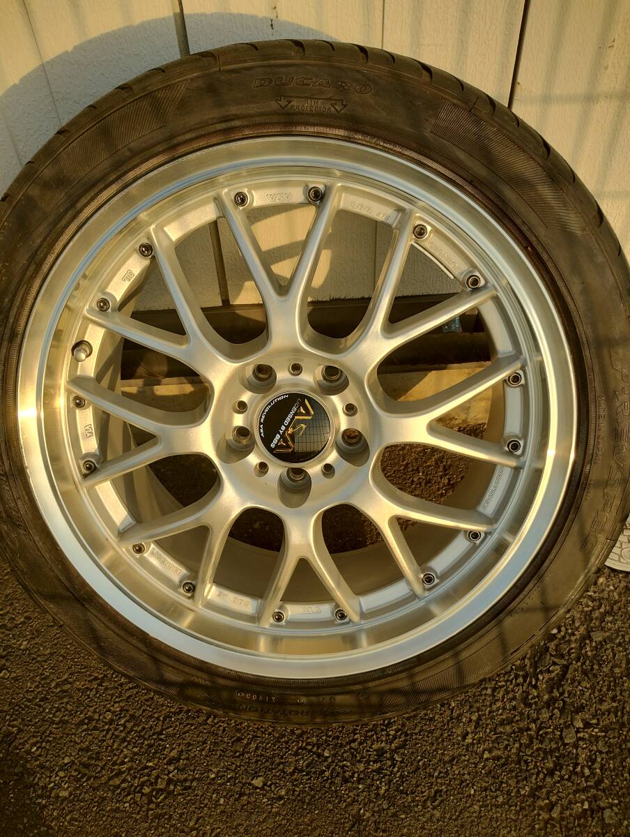 ASA 18インチ　8J +38? 225/45R18 91W PCD 114.3 5H_画像4