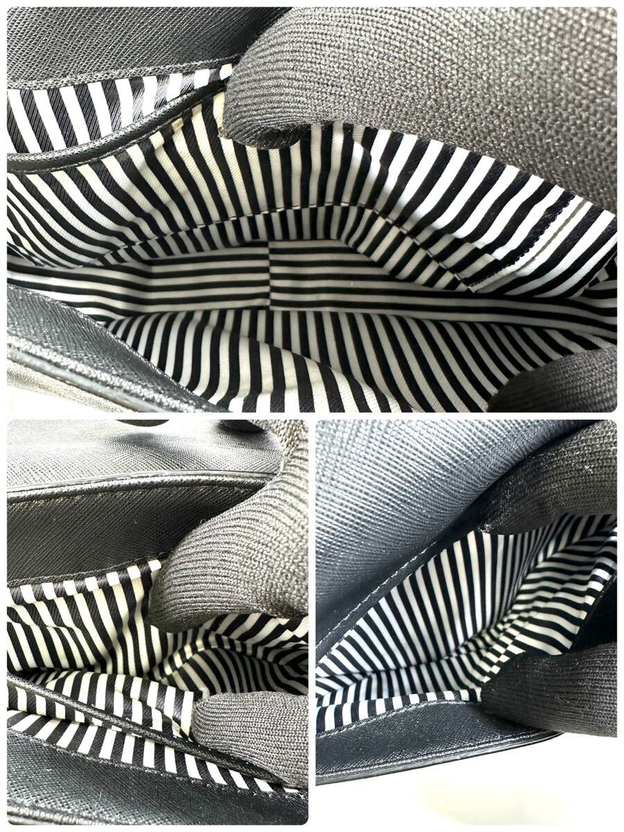 * cheap *Kate spade leather shoulder bag Kate Spade diagonal .. black lady's inside stripe pattern NTRL