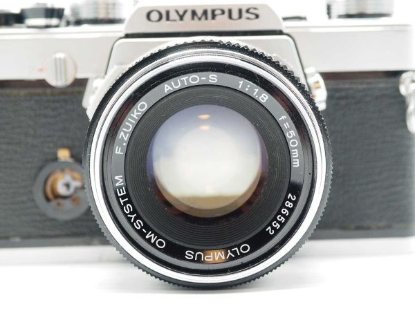 1円～ オリンパス OLYMPUS OM-1 ボディ レンズ F.ZUIKO AUTO-S 50mm F1.8 [ジャンク/現状品]#J56_画像3