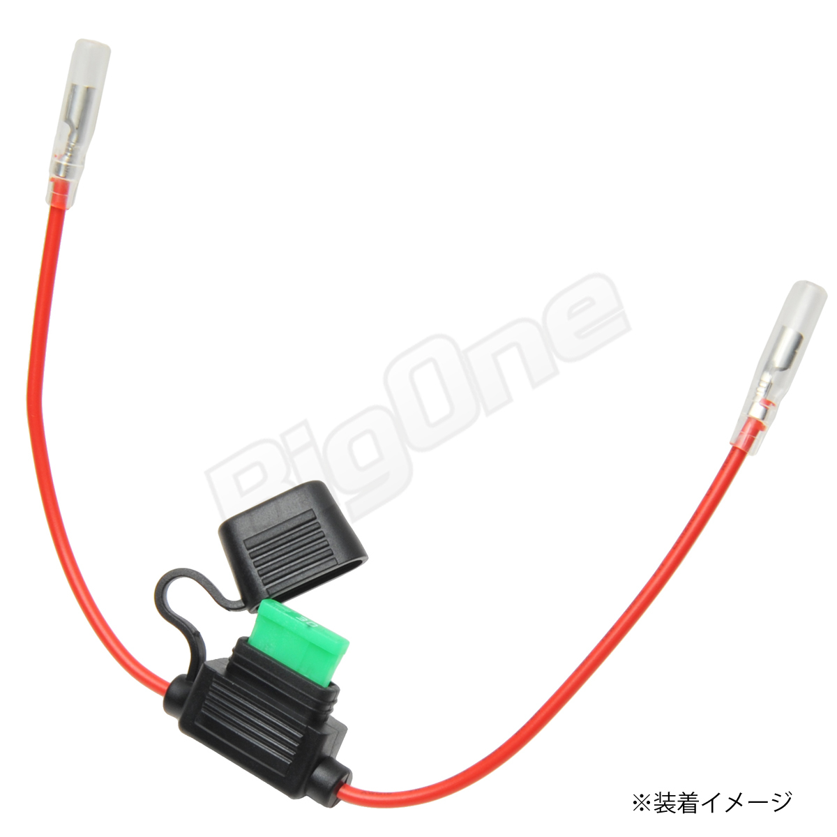 BigOne standard flat type fuse holder ATP box cap connector code attaching wiring LED chigar lighter ETC drive recorder. connection 