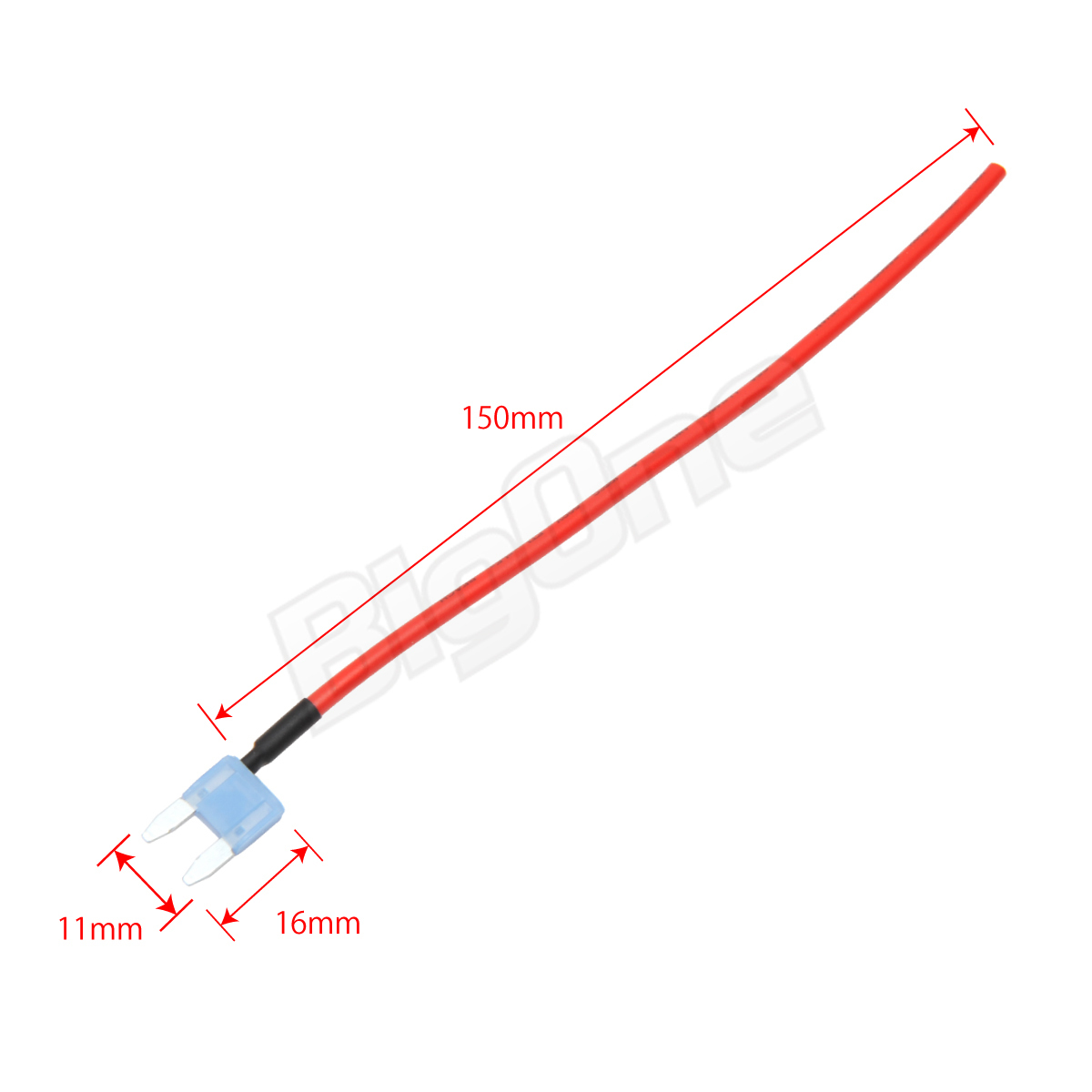 BigOne 切れたら光って知らせる インジケーター 内蔵 ミニ 平型 ヒューズ 電源 15A ASP LED シガーライター ETC ドライブレコーダー の接続_画像2