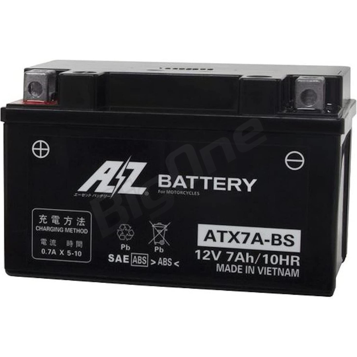 AZバッテリー 充電済 ATX7A-BS GSX250SカタナNX125バンディット400XLR200R 互換 YTX7A-BS FTX7A-BS GTX7A-BS KTX7A-BS DYTX7A-BS RBTX7A-BS_画像1
