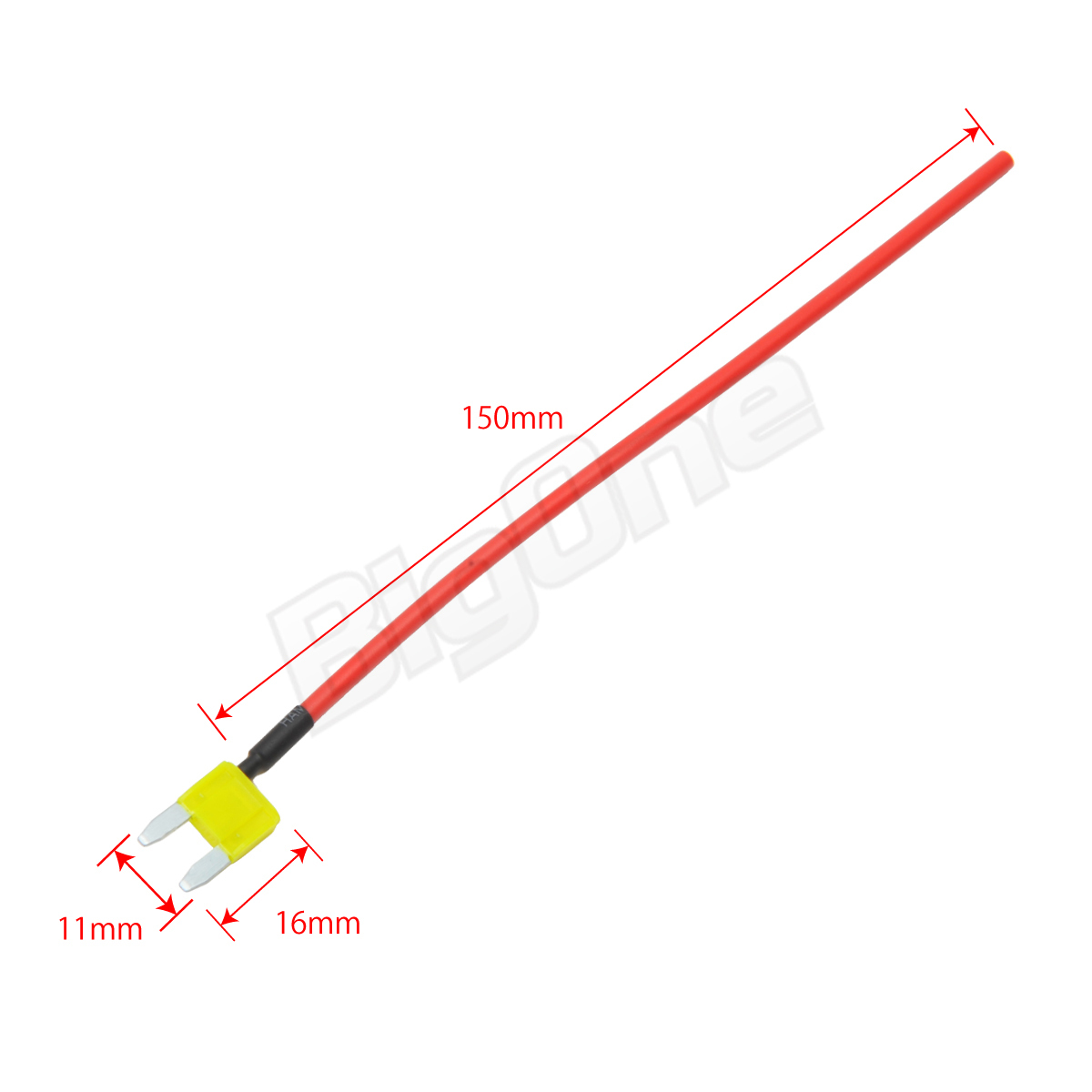 BigOne 切れたら光って知らせる インジケーター 内蔵 ミニ 平型 ヒューズ 電源 20A ASP LED シガーライター ETC ドライブレコーダー の接続_画像2