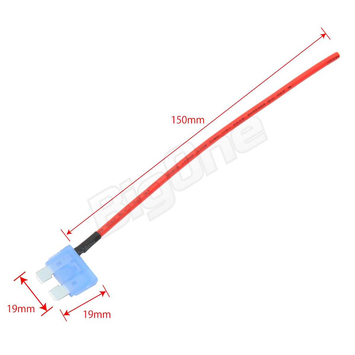 BigOne 切れたら光って知らせる インジケーター 内蔵 標準 平型 ヒューズ 電源 15A ATP LED シガーライター ETC ドライブレコーダー の接続_画像2