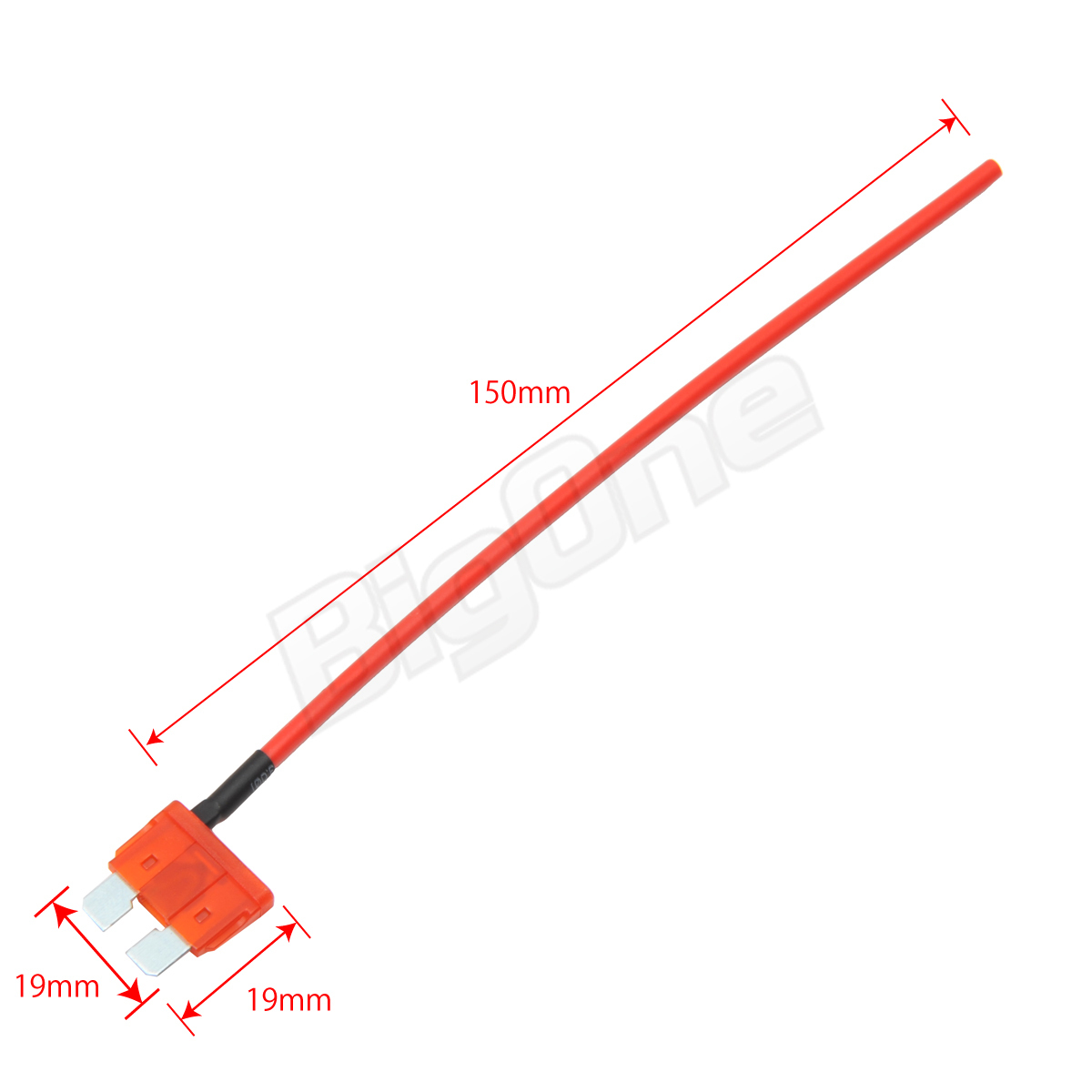 BigOne 切れたら光って知らせる インジケーター 内蔵 標準 平型 ヒューズ 電源 10A ATP LED シガーライター ETC ドライブレコーダー の接続_画像2