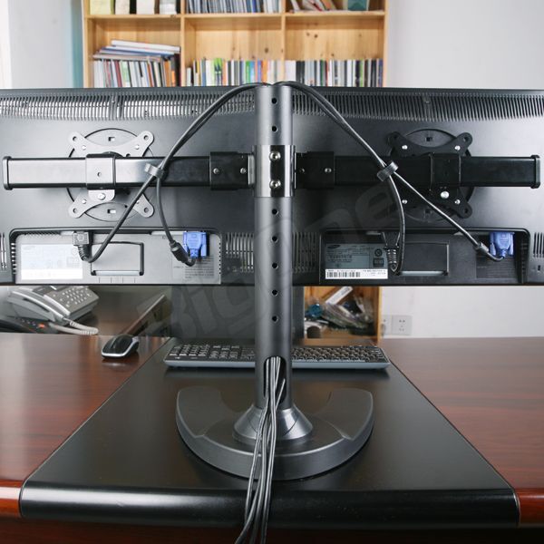 BigOne monitor arm dual stand desk top personal computer PC monitor display display 2 screen multi for ~27 -inch VESA