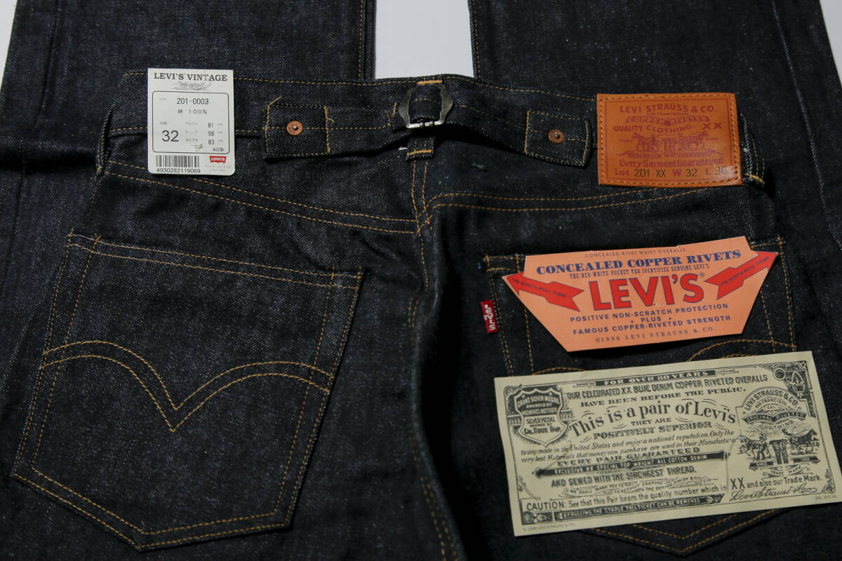 新品リーバイスLevis 201xx 復刻 バレンシア製 デッド w32_画像4