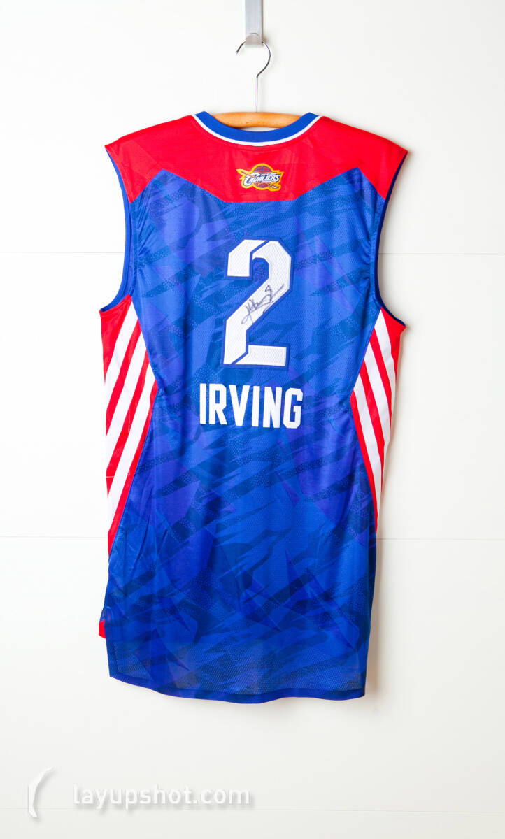 カイリー・アービング選手、初選出2013年NBAオールスター戦未着用サイン入り実物ジャージ、マイグレイ公式鑑定書付き_画像1