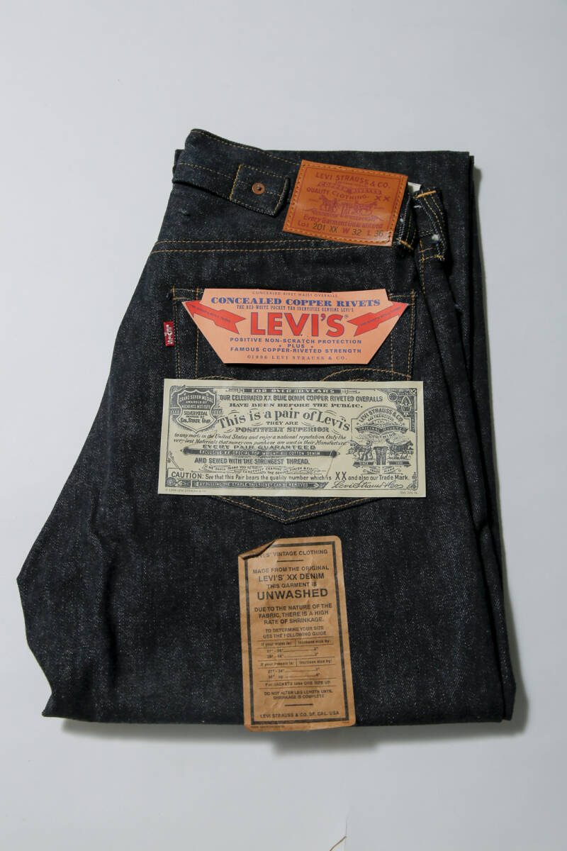 新品リーバイスLevis 201xx 復刻 バレンシア製 デッド w32_画像1