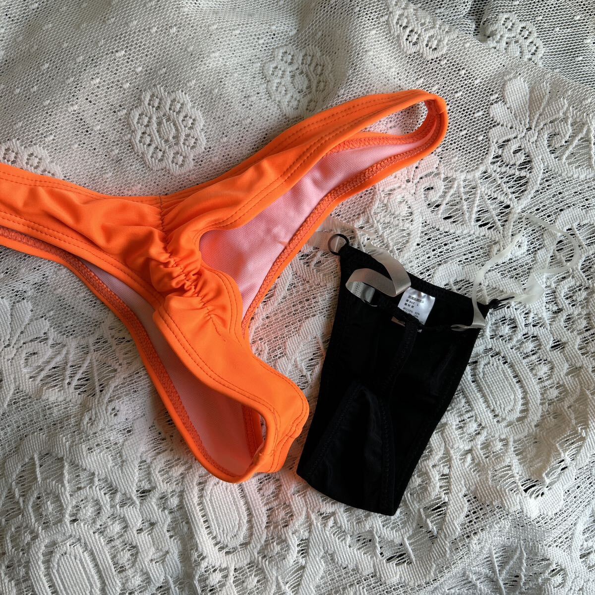 オレンジ水着&水着用アンダーショーツ M新品 2枚セットの画像3