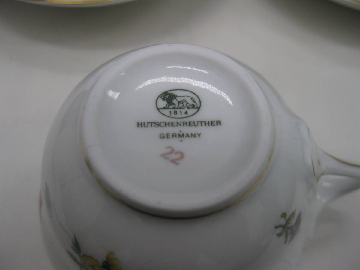 未使用中古 HUTSCHENREUTHER GERMANY カップ＆ソーサー 2客 *29839_画像10