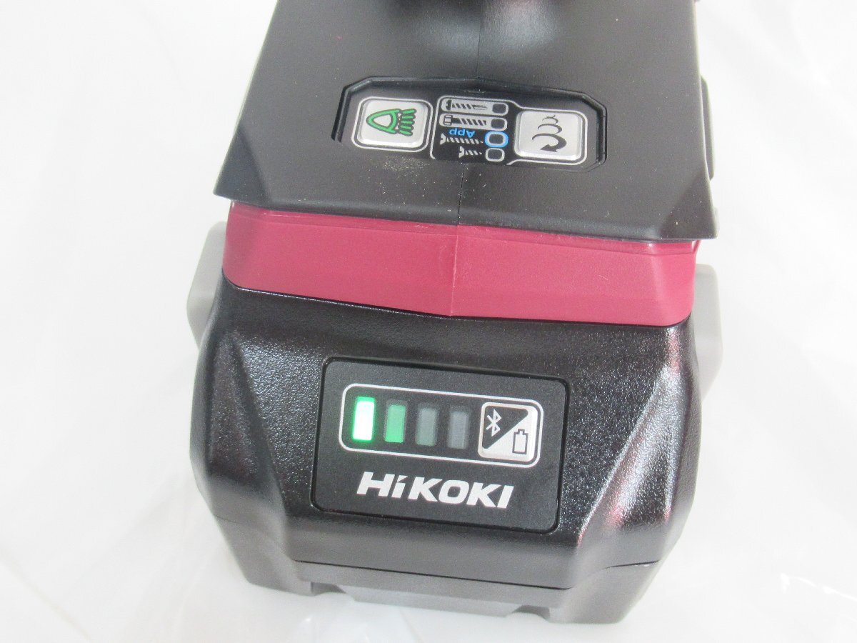 〇 未使用保管品 HiKOKI ハイコーキ マルチボルト 36V コードレスインパクトドライバ WH36DC バッテリー2個 充電器付き_画像7