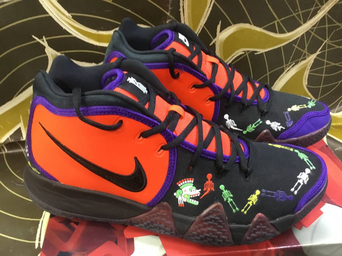 ナイキ カイリー4 DOTD 28.5cm 使用少ない CI0278 800 NIKE KYRIE 4 DOTD TV PE 1_画像1