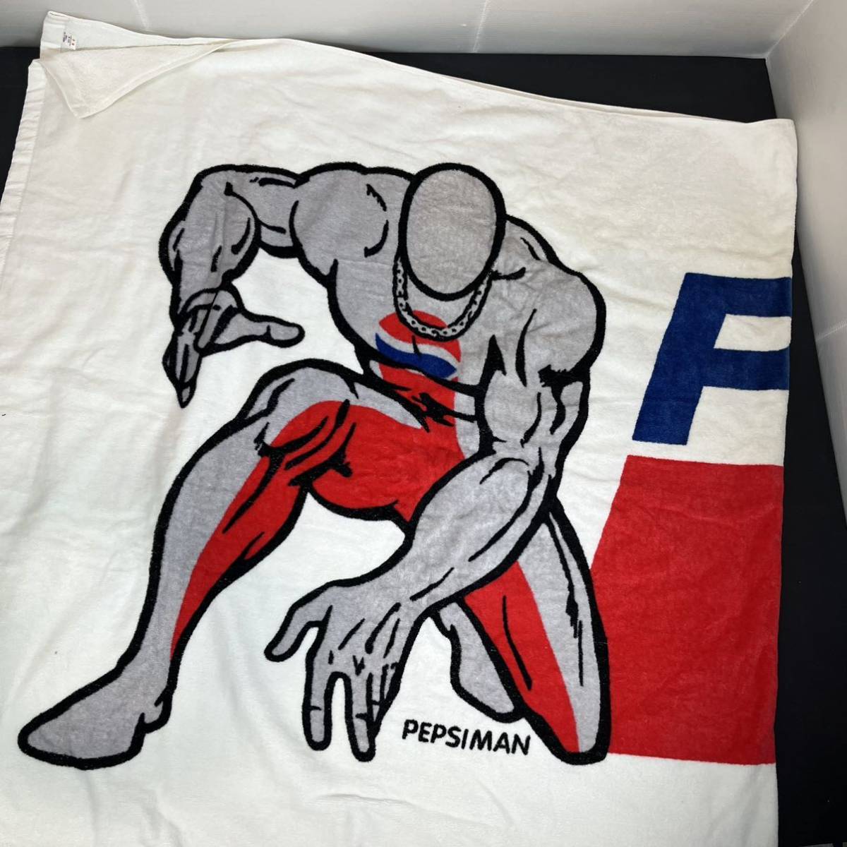 PEPSI Pepsiman Pepsi-Cola big ta Horta oru bath towel 185×93cm collection retro 