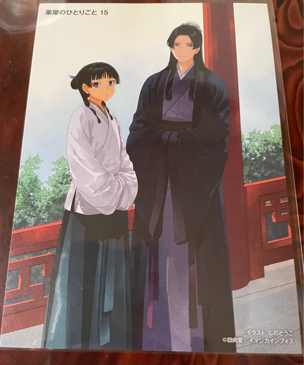 薬屋のひとりごと15巻 小説の特典 イラストカードのみです 薬屋のひとりごと15巻 小説の特典 イラストカードのみです