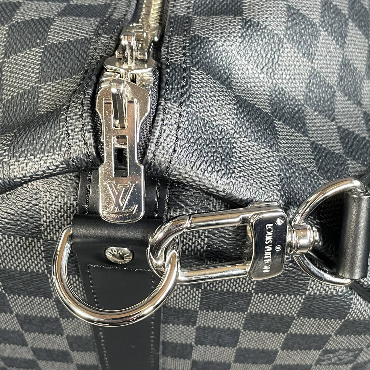 ルイ・ヴィトン Louis Vuitton キーポル バンドリエール 55 2WAY ショルダー ボストン モノグラムエクリプス ブラック（未使用）_画像7