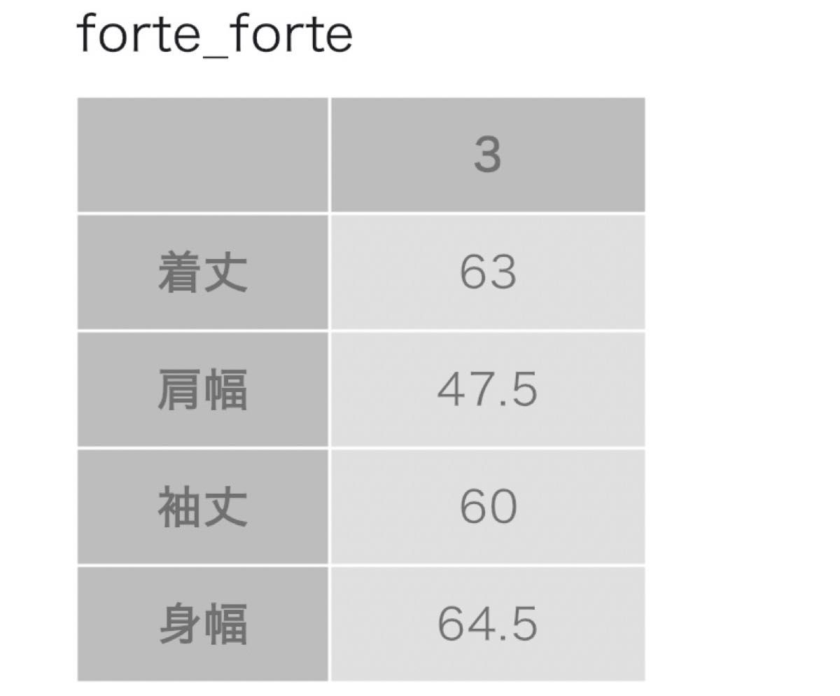 新品タグ付定価7万3千円！forte_forte＊千鳥格子柄シャツ　3