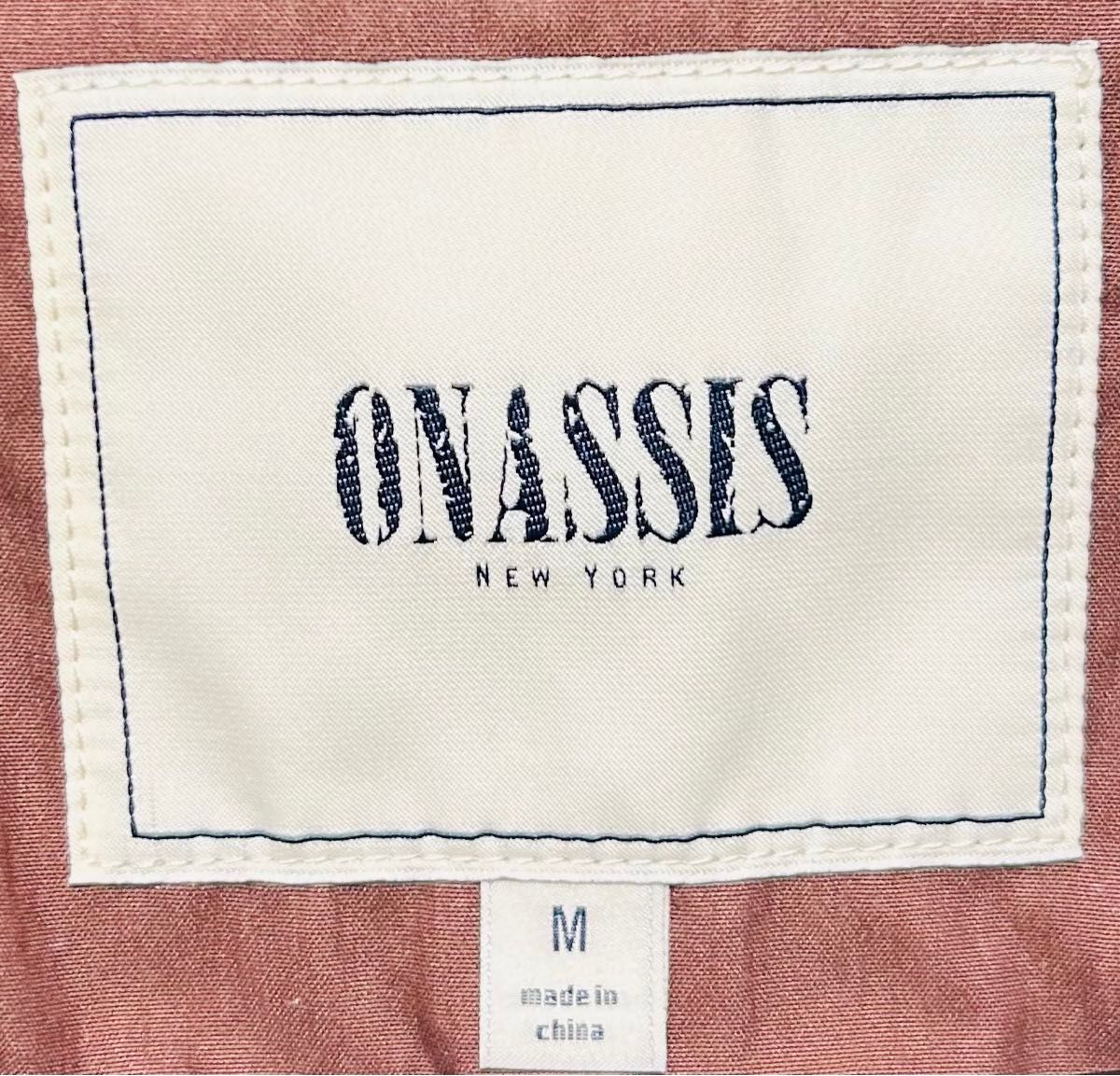 【ONASSIS】訳アリ　ダブルショートコート　アメカジテイスト(ボルドー系)